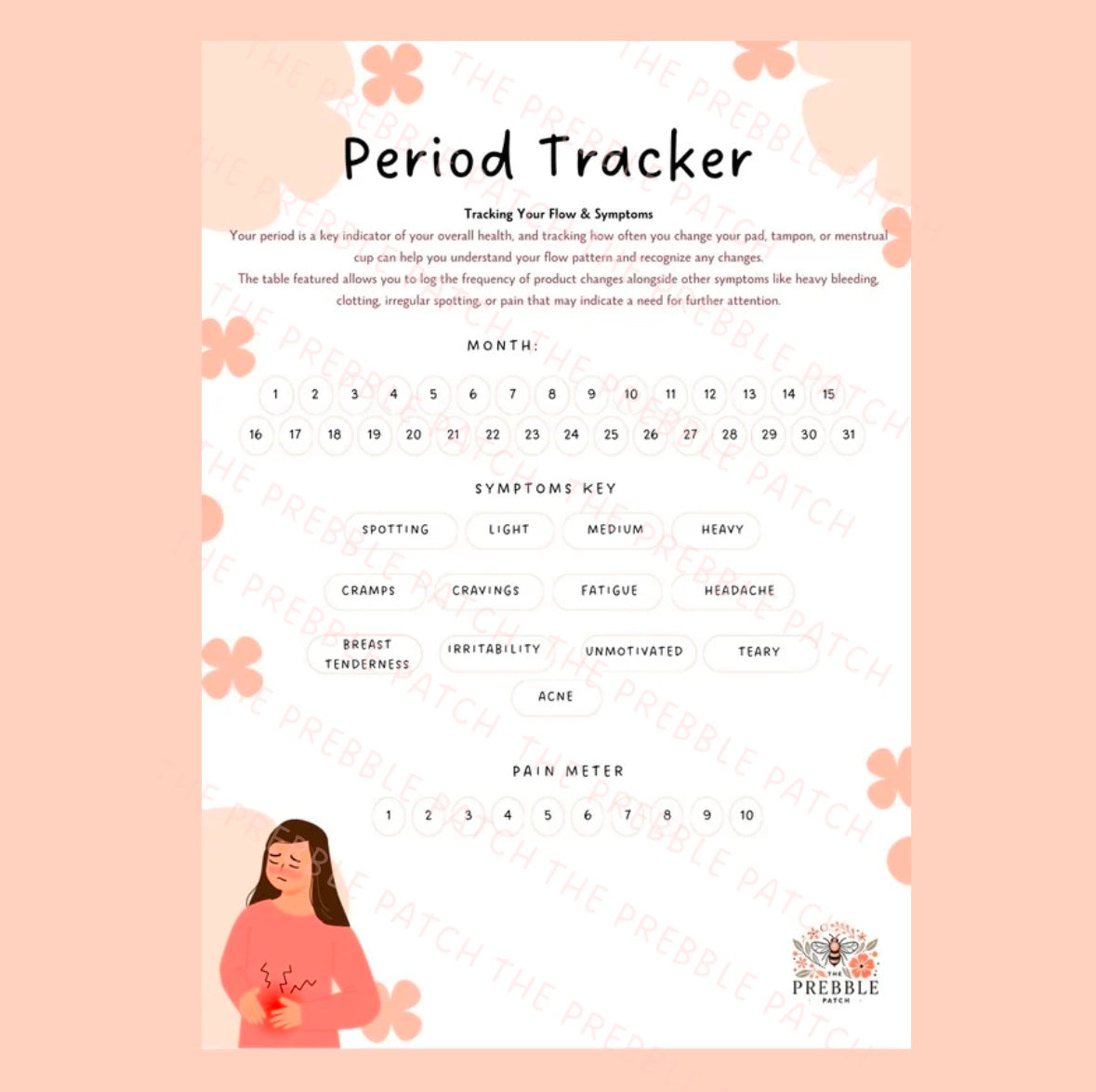 The Prebble Patch Ultimate Cycle Tracker