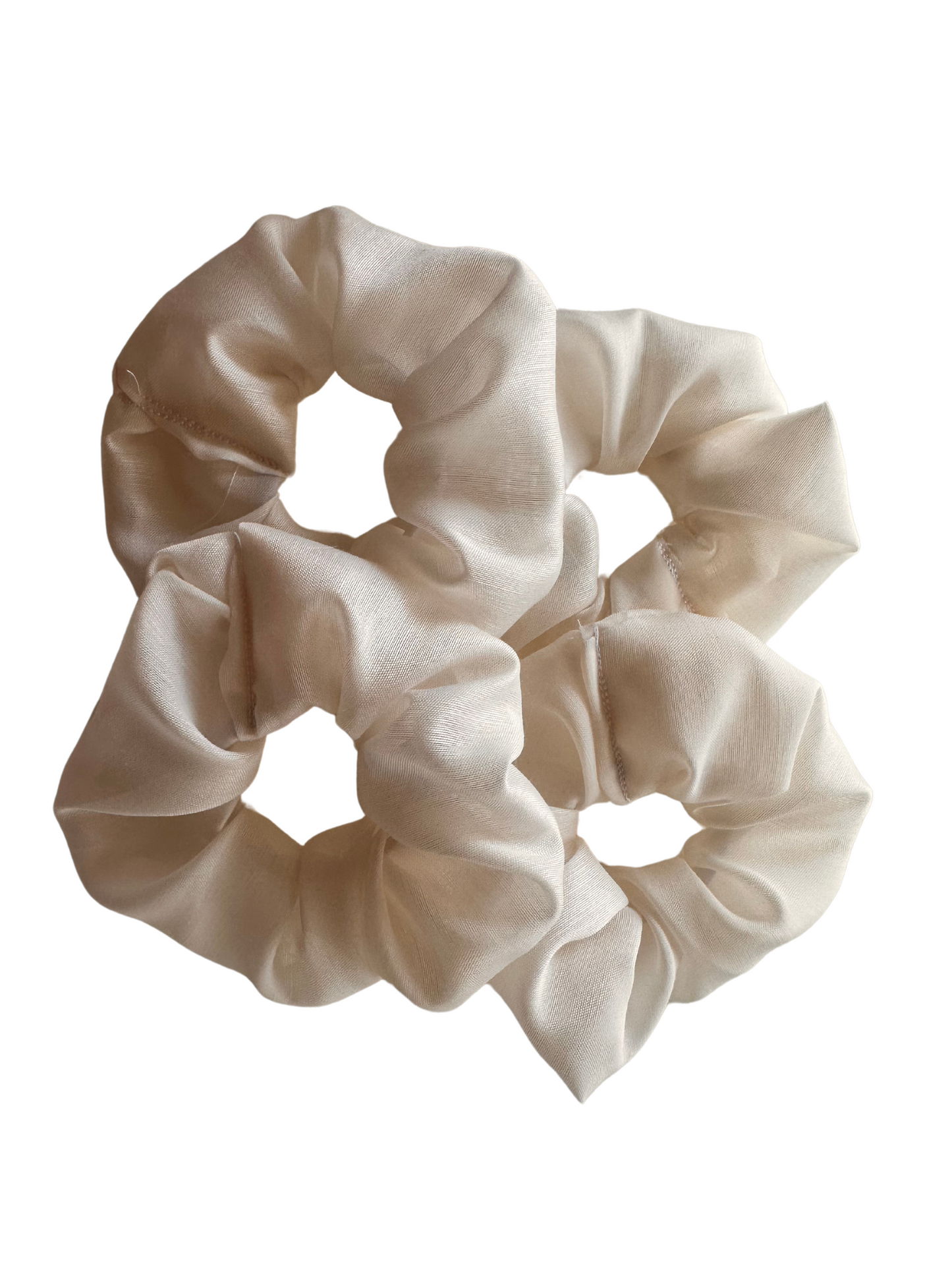 White Sheer scrunchie